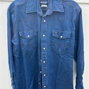 Wrangler Indigo Button-Up Shirt